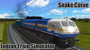 19115/Sayaji Nagari Express at snake curve in indian train simulator