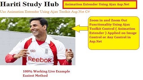 Zoom image Using Animation Extender in Asp.Net C# | Hindi | Online Classes