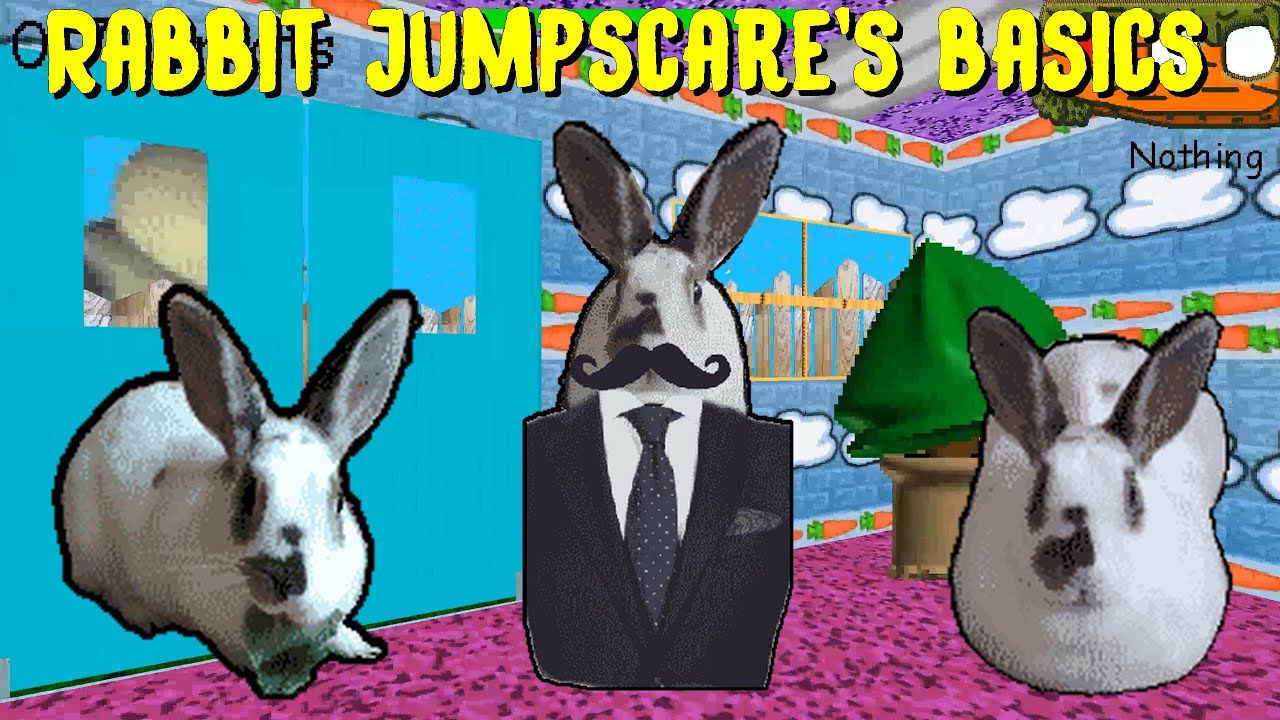 Baldi's Basics Classic - Mod - Rabbit Jumpscare's Basics In Geography And Stuff