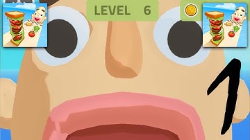 Sandwich Runner - Gameplay All levels Walkthrough Part 1 - ios, android gaming