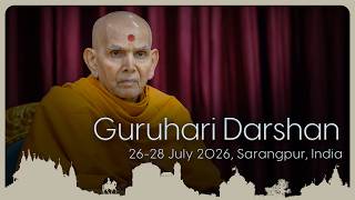 Guruhari Darshan 26-28 Jul 2026, Sarangpur, India
