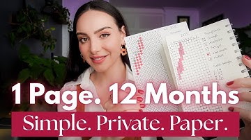 How to Track Your Menstrual Cycle with Pen and Paper | Simple 1 Year Spread