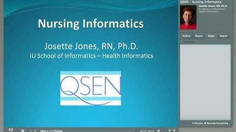 QSEN Module 7: Nursing, Nursing Information Management, and Nursing Informatics - Part 3