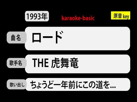 カラオケ，　ロード， THE 虎舞竜