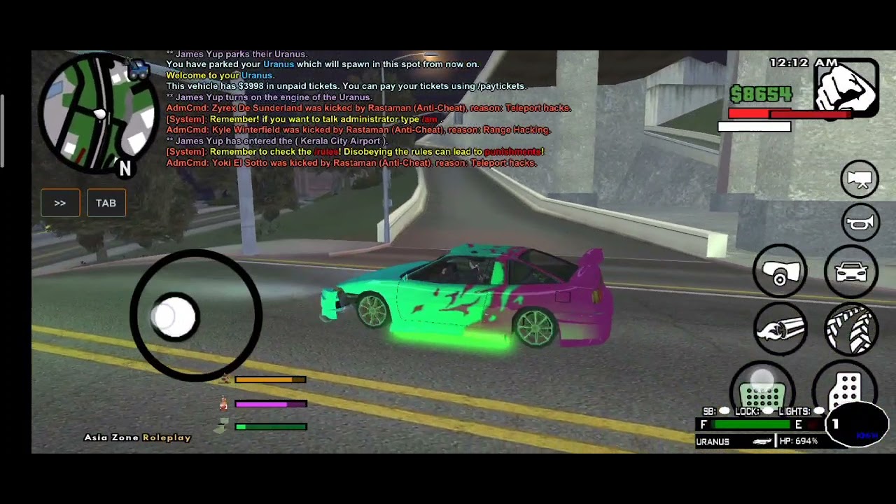 going to all car dealer in Asiazone roleplay