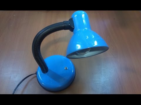 Видео: Ремонт настольной лампы - Repair of table lamp.