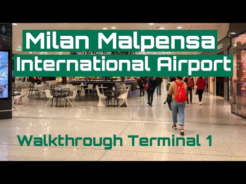 Walkthrough Milan Italy Malpensa International Airport (MXP) ?? | Terminal 1