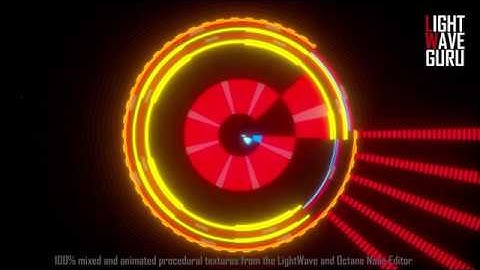 100% animated procedural textures from the LightWave and Octane Editor V2