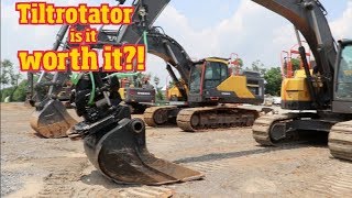 Tiltrotator at work benefits & drawbacks