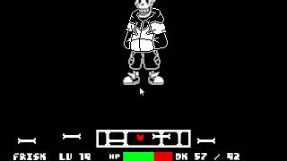 Create Your Frisk- Team Switched!Underswap Papyrus fight