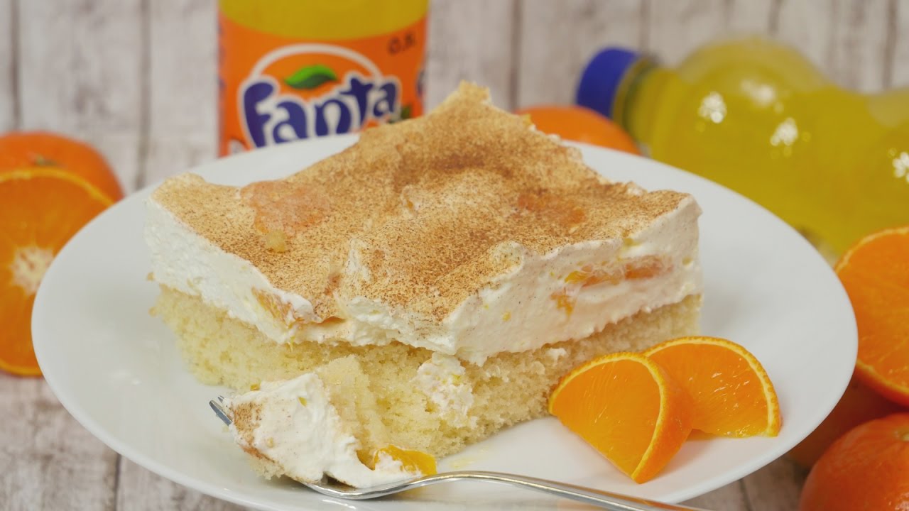 Fantakuchen mit Mandarinen-Schmand I Gelingsicher &amp; sehr lecker! - YouTube