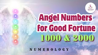 Angel Numbers for Good Fortune 1000 , 2000 I Numerology   #angelnumbers #numerology