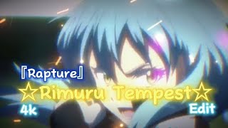 Rimuru Tempest Edit Amv Rapture 4K60Fps
