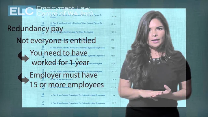 Losing Your Job: 4. Redundancy