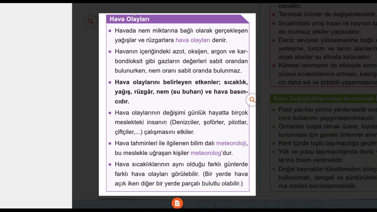 8. Sınıf, Fen Bilimleri, İklim ve Hava Olayları, Bursa