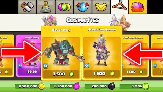 3,000 GEMS SPENT on the Beast King and Gladiator Queen in COC