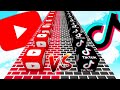 YOUTUBE ŞANS BLOK VS TİKTOK ŞANS BLOK 😱 - Minecraft