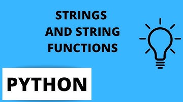 Python Tutorial For Beginners 6 - Strings and String Functions in Python