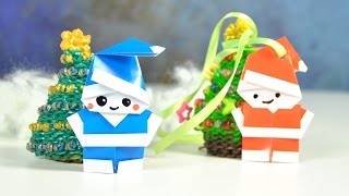 НОВОГОДНИЙ DIY | ДЕД МОРОЗ ИЗ БУМАГИ| Оригами для начинающих НОВОГОДНИЙ DIY | ДЕД МОРОЗ ИЗ БУМАГИ| Оригами для начинающих