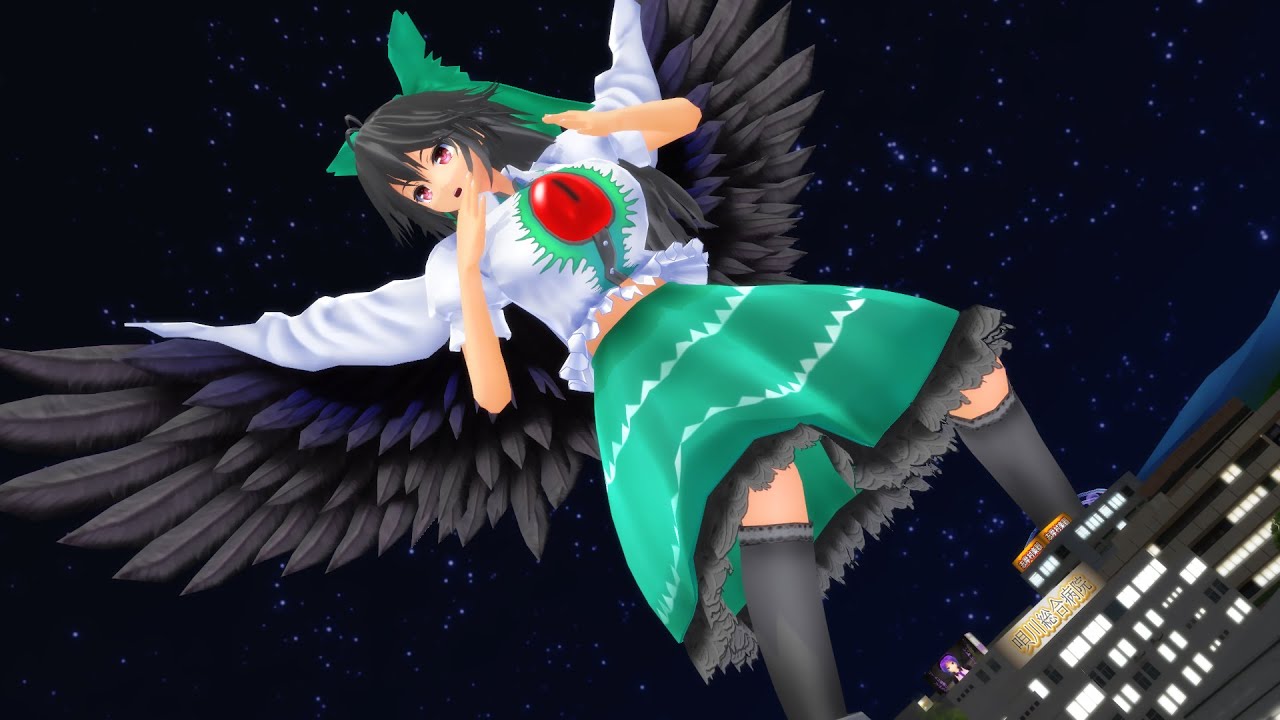 【Giantess MMD】超巨大化するお空で【リバーシブルキャンペーン】