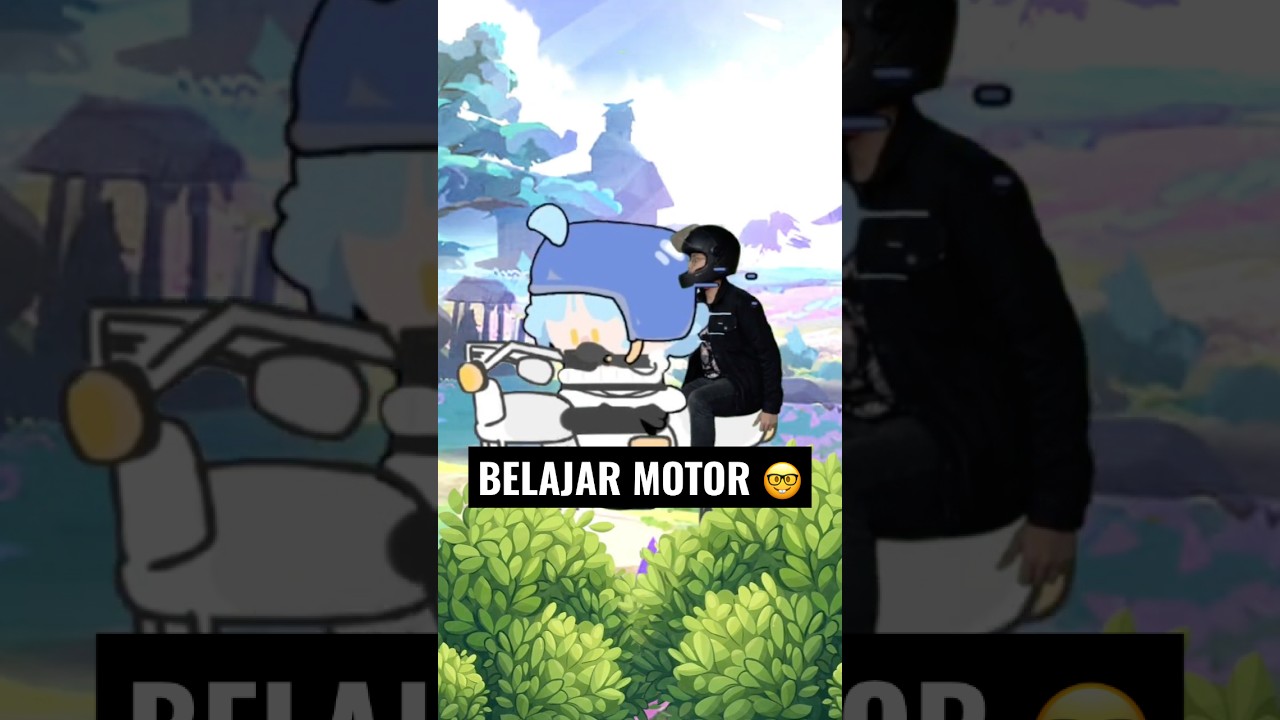 BELAJAR MOTOR 🤓🏍️ #vtuber #vtuberindonesia #vtuberid #shorts #shortvideo #short #fyp