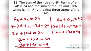 Ex 5.2 Q18 Class 10 Arithmetic Progression|| NCERT Solution