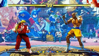 Ken vs Classic Sagat (Hardest) Street Fighter 5.