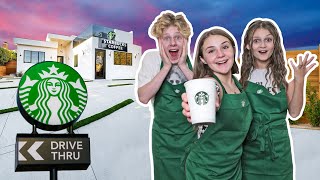 I OPENED My Own STARBUCKS At HOME **24 HOUR CHALLENGE**🥤❤️| Piper Rockelle