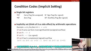 CMU 15213/15513 CSAPP 深入理解计算机系统 Lecture 06 Machine Level Programming II Control 中英字幕