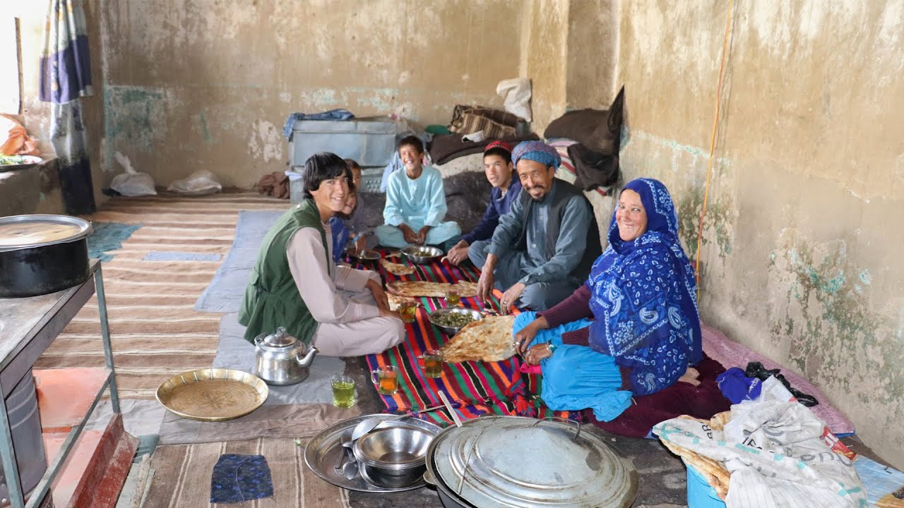 Daily Routine Village Life Afghanistan | Big Family Village Style Recipe | Village Life Afghanistan
