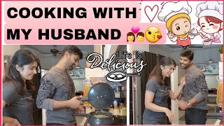 Cooking with my Husband 🥰 ||ನಾವಿಬ್ರೂ ಸೇರಿ ಅಡುಗೆ ಮಾಡಿದ್ವಿ|| #couple #cooking