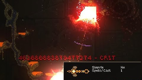 NOITA: Easy 400 Quadrillion Damage Wand! Only 7 Spells Needed! No parallel worlds needed