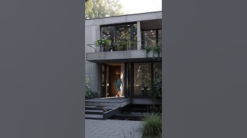 🏛 Kabacki Bunker – Cocrete Design Villa AI Architecture Animation #midjourney #aiart #concrete