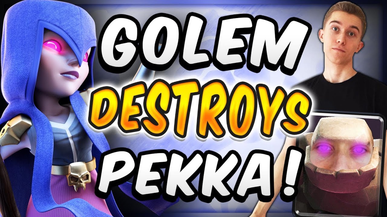 sirtag log bait THIS GOLEM WITCH DECK DESTROYS PEKKA POISON! — Clash Royale