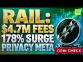 Why Is Railgun (RAIL) Pumping? $4.7M Fees, Privacy DeFi, Kohaku Wallet & Vitalik Praise | COINCHECK