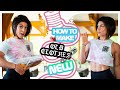 HOW TO MAKE OLD CLOTHES NEW (Repurpose Tutorial)