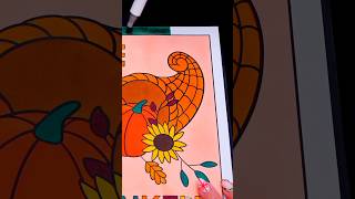 Thanksgiving Coloring 🌻🍁 #thanksgiving #art #coloring #drawing #thankful #coloringbook