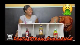 WE TRIED THE DEATH STRAW CHALLENGE!!!