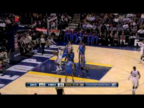 Thunder vs Grizzlies (NBA Highlights) 11/12/2009