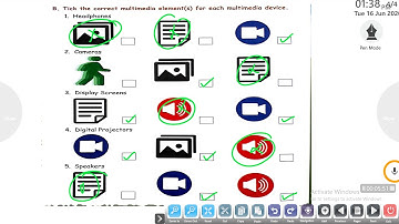 4th class Computer ch 3 Exercise Multimedia