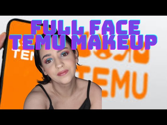I'm a make-up artist and decided to do a full face using Temu