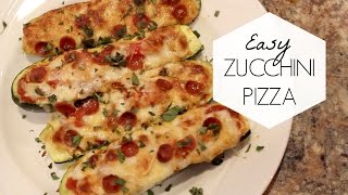 EASY ZUCCHINI PIZZA! | Budget Dinner