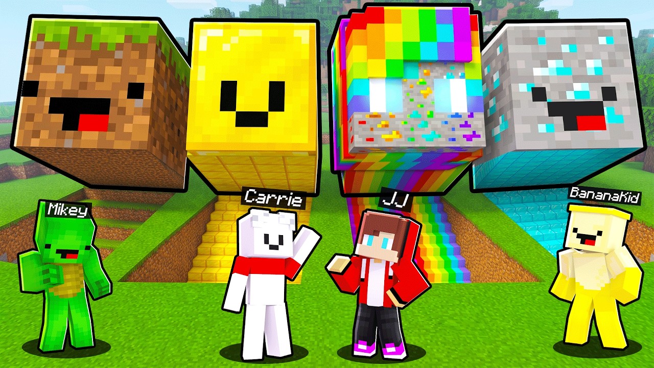 JJ vs Mikey vs Friends: HEAD BASE BATTLE In Minecraft - Maizen