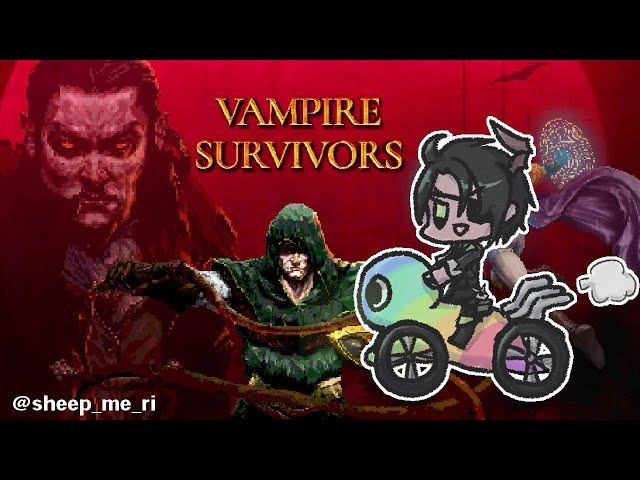 【Vampire survivors】花火パーティー【荒咬オウガ　ホロスターズ】のサムネイル