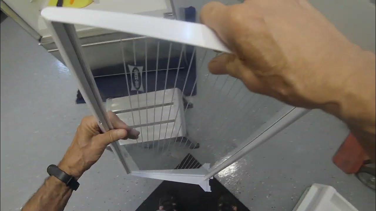 SubZero 611650 glass crisper shelf disassemble and cleaning YouTube