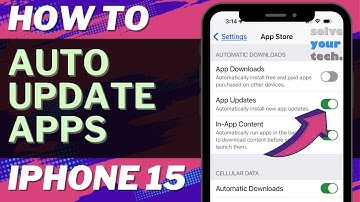 How to Auto Update Apps on iPhone 15