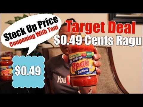Ragu Pasta Sauce $0.49 cents | TARGET DEAL | Couponing With Toni