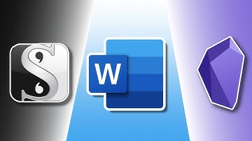 Comparing Scrivener Microsoft Word and Obsidian
