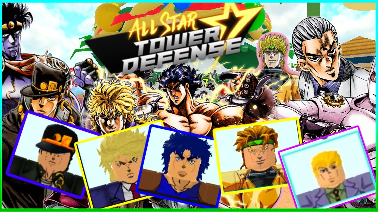 CODES) Using ONLY JoJo Characters In All Star Tower Defence (PART 2) 