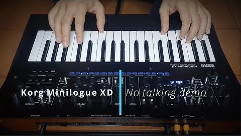Korg Minilogue XD - NO TALKING demo
